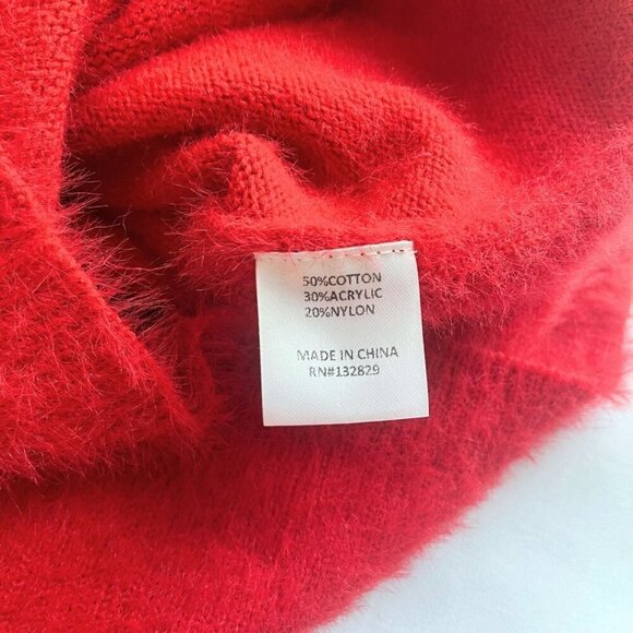 L'ACADEMIE RED FUZZY WINTER DRESS - XS - Picture 9 of 10